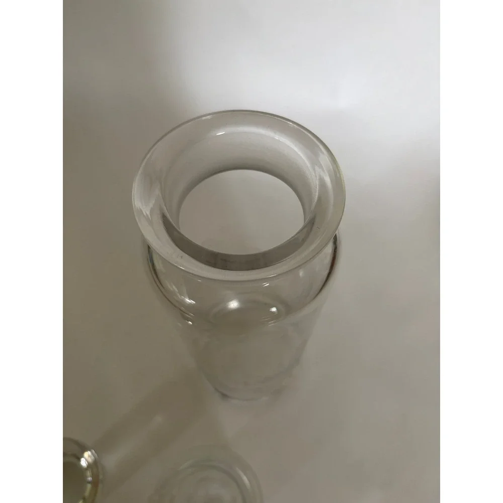 Etched Cut Heisey Glass Cocktail Shaker Stagecoach Inn Pitcher 3 Pieces